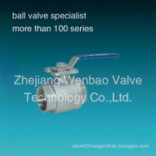 Stainless Steel 2PC High Platform Female Threaded Ball Valve